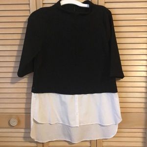 Zara contrast shirt